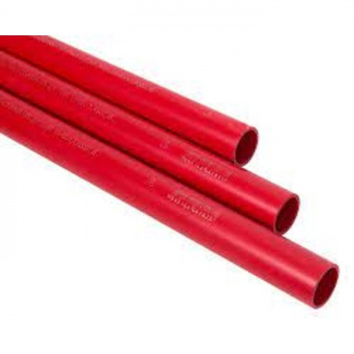 ELETRODUTO PVC RÍGIDO S/ROSCA VERMELHO 3/4" X 3MT