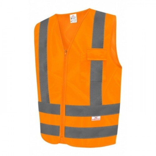 COLETE SINALIZACAO 06 TIPO JAQUETA LAR/PRA 1 BOLSO TAM G (STEELFLEX)