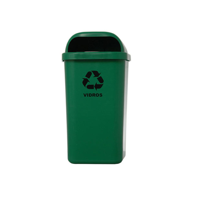 COLETOR 3 CONJUGADO 50L S/ADESIVO VERDE C/SUPORTE PLASTICO (JSN)