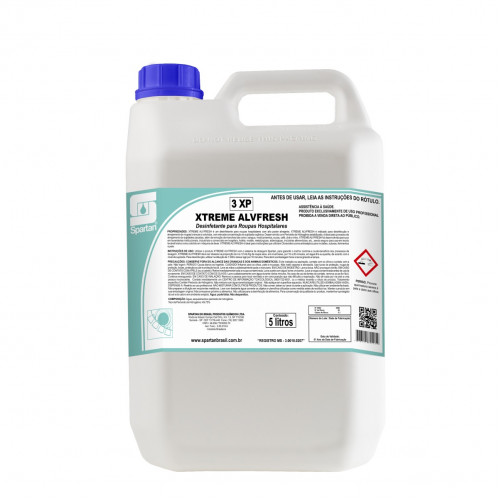 ALVEJANTE REMOV. DE MANCHAS P/ROUPAS XTREME ALVFRESH 5L USO PROF. HOSPITALAR (SPARTAN)