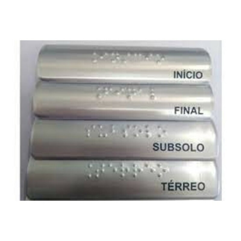 PLACA BRAILE PARA CORRIMAO (WAT)