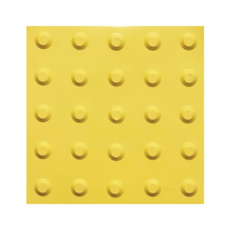 PISO TATIL PVC (03) 25X25 ALERTA AMARELO