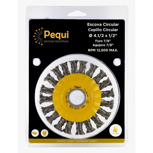ESCOVA CIRC. TRANCADA 4.1/2 x1/2 F 5/8 (PEQUI)