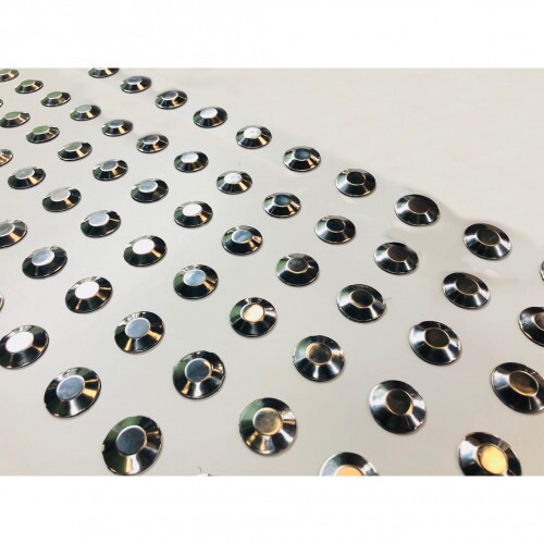 PISO TATIL ALERTA INOX LISO C/PARAFUSO