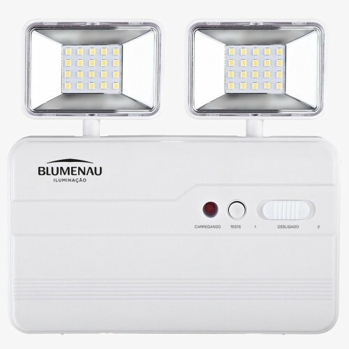 BLOCO AUTONOMA IP20 2.200 LUMENS 2 FAROIS C/BAT (BLUMENAU)