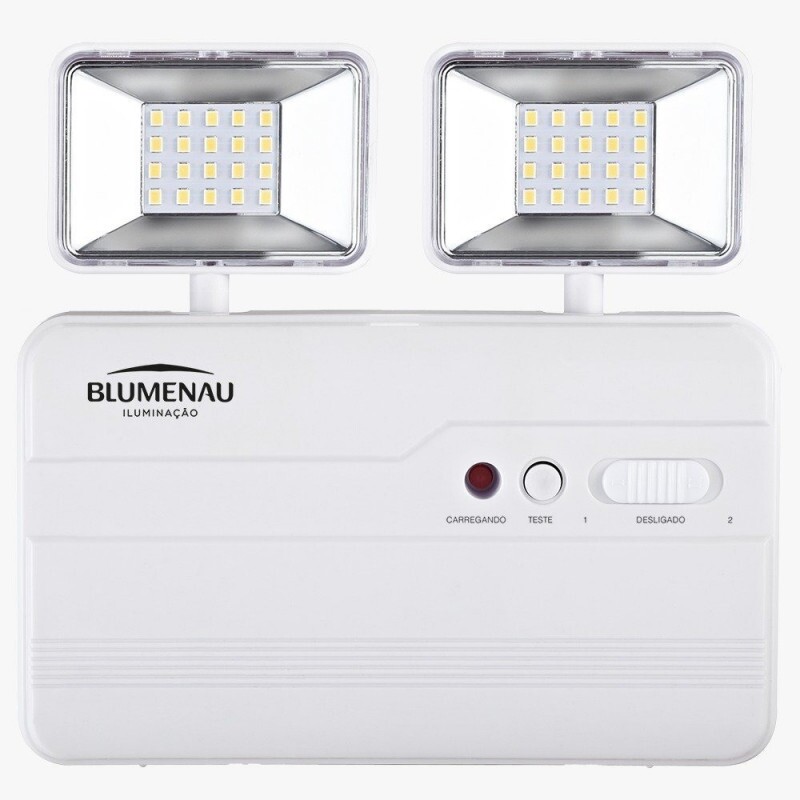 BLOCO AUTONOMA IP20 2.200 LUMENS 2 FAROIS C/BAT (BLUMENAU)