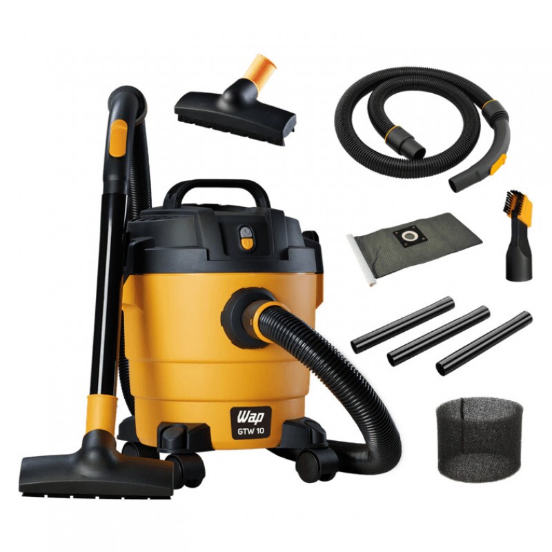 ASPIRADOR DE PÓ GTW 10 C/02 BICOS MANG 1,5M 3 EXTENSORES 2 FILTROS 1400 W 10L 220V (WAP)
