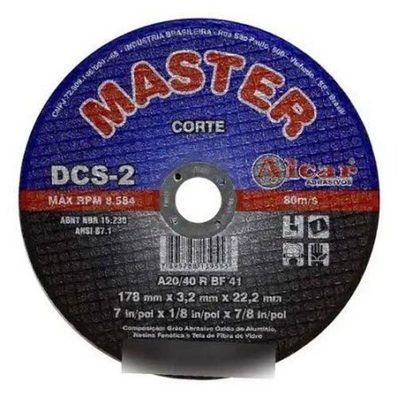 DISCO CORTE FERRO 01 9" ESPESSURA 1/8 F 7/8