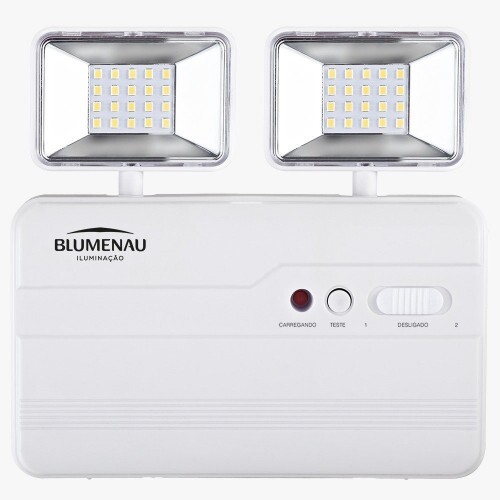 BLOCO AUTONOMA IP20 1.200 LUMENS 2 FAROIS C/BAT (BLUMENAU)