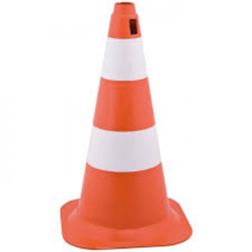 CONE SINALIZACAO PVC 75CM LA/BR (PLASTCOR)
