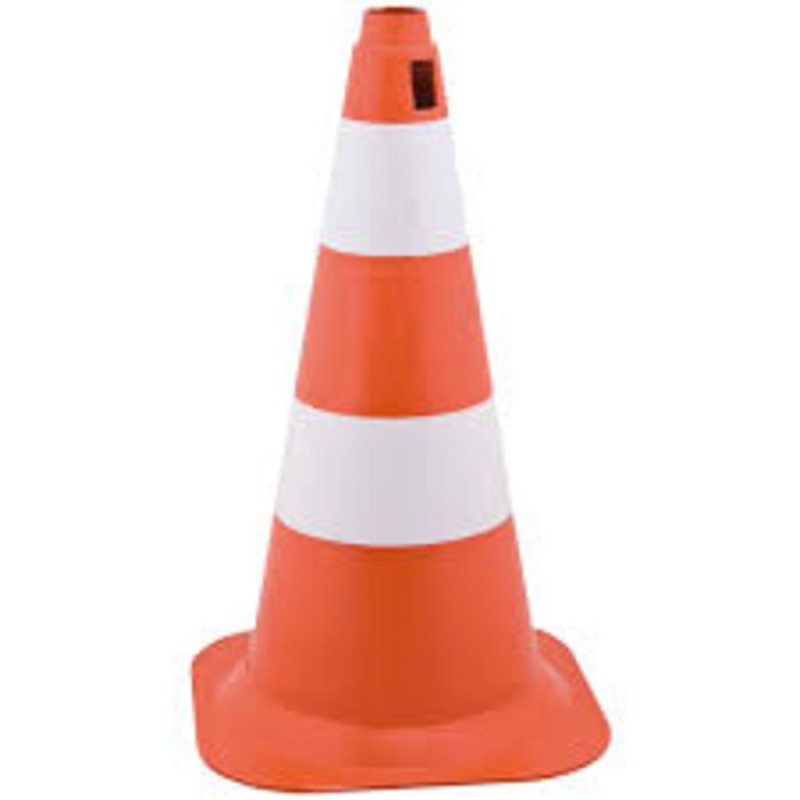 CONE SINALIZACAO PVC 75CM LA/BR (PLASTCOR)