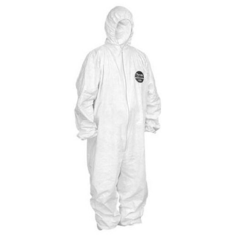 MACACÃO TYVEK STFVPMC BRANCO TAM 5 XG EM TECIDO LAMINADO E ANTIESTÁTICO TIPO 6 GRAMATURA 50GR/M² C.A 39707 (STEELFLEX)
