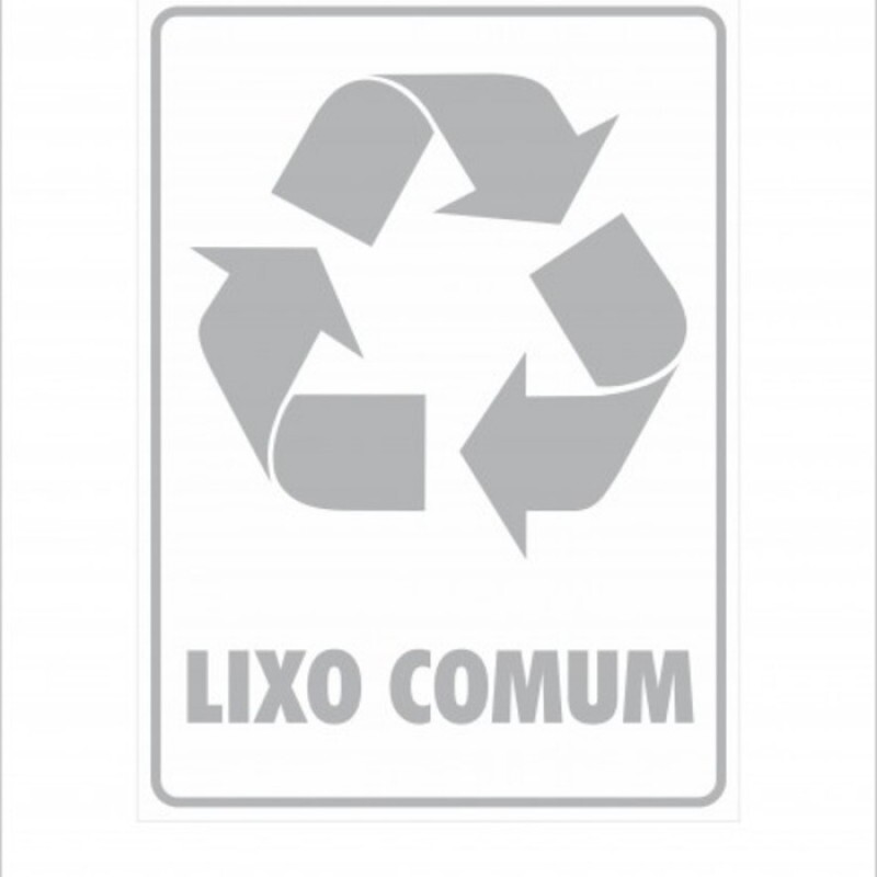 ADESIVO PARA COLETA SELETIVA LIXO COMUM (MULTPLACAS)