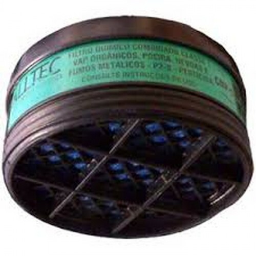 FILTRO QUÍMICO CMP-1 P/RESPIRADOR MASTER 2001/2002 PROTEÇÃO CONTRA PESTICIDA (ALLTEC)