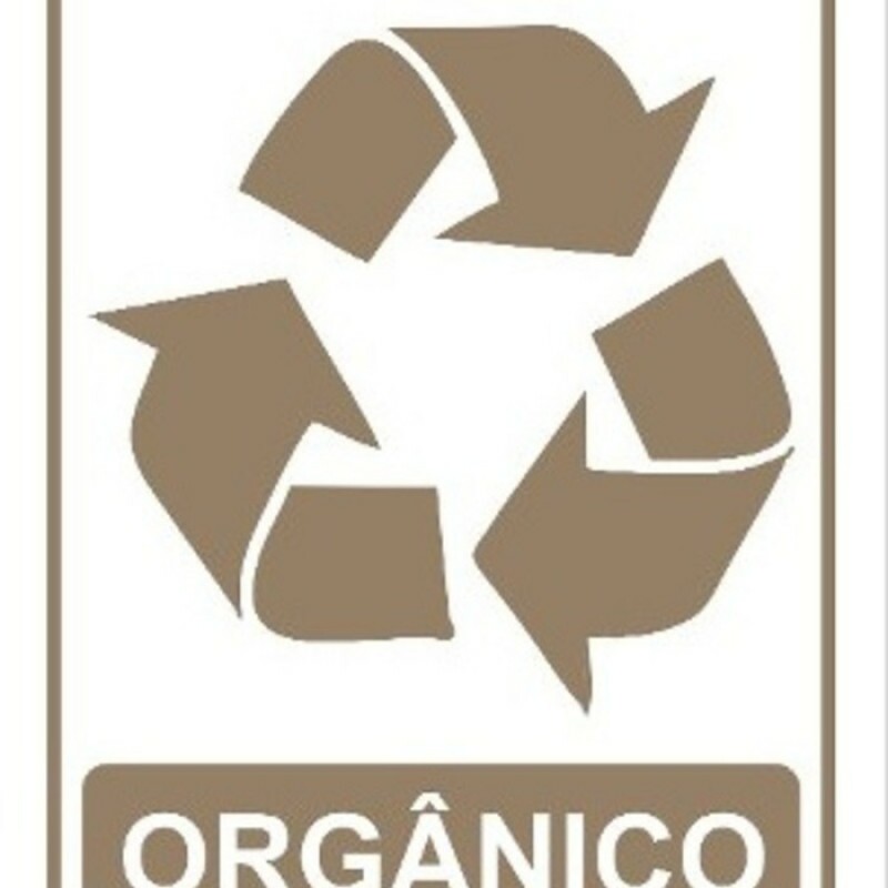 ADESIVO PARA COLETA SELETIVA LIXO ORGÂNICO (MULTPLACAS)