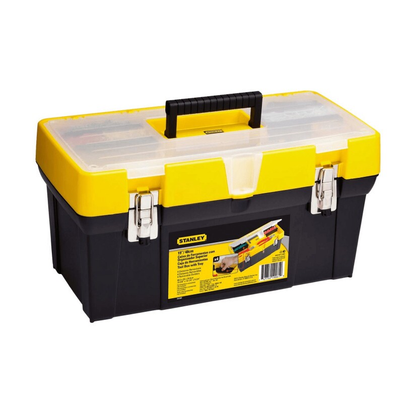 CAIXA DE FERRAMENTAS  C/TAMPA ORGANIZADORA