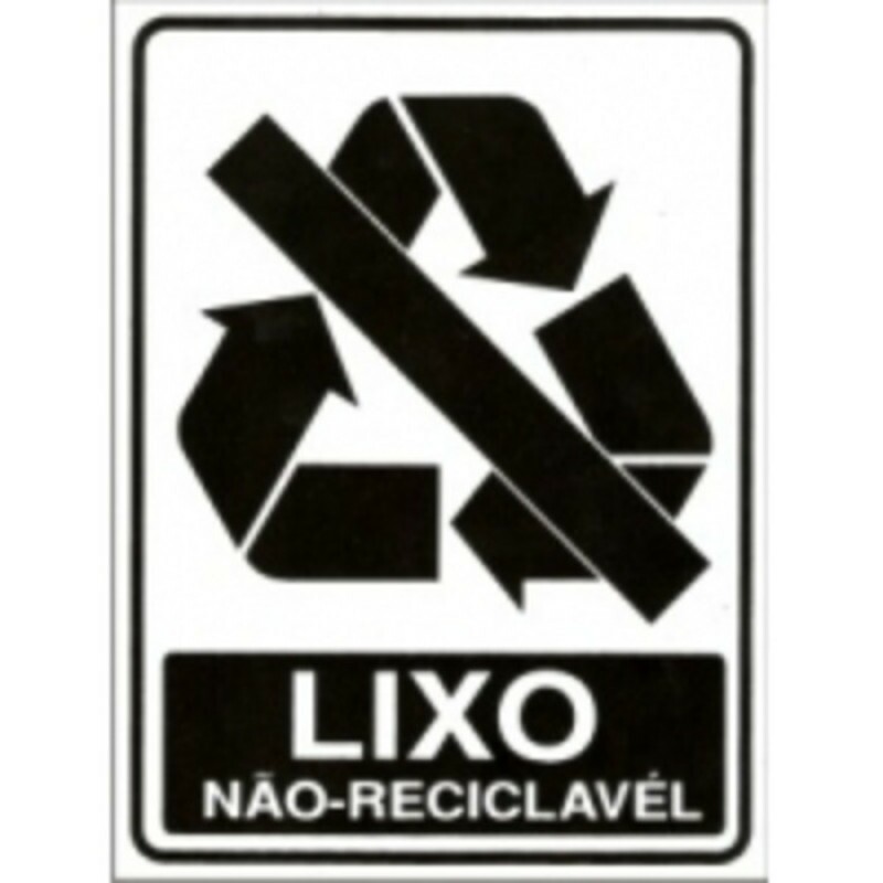 ADESIVO PARA COLETA SELETIVA NÃO RECICLÁVEL (MULTPLACAS)
