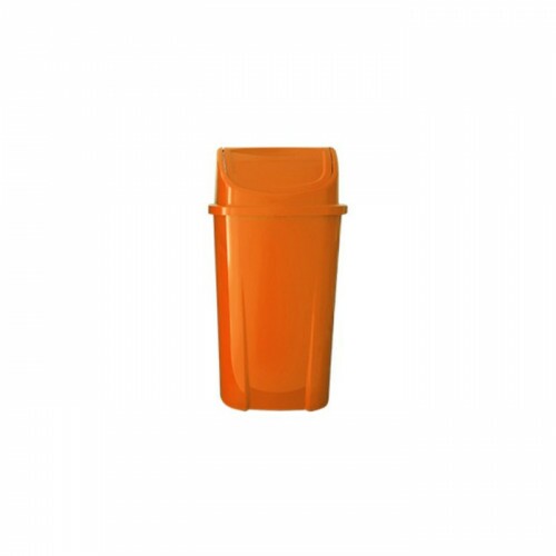 LIXEIRA 50 LITROS C/ALCA S/ADESIVO LARANJA (BRALIMPIA)