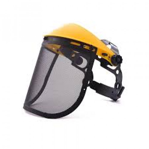 PROTETOR FACIAL COM CATRACA E MALHA DE AÇO (CAMPER)
