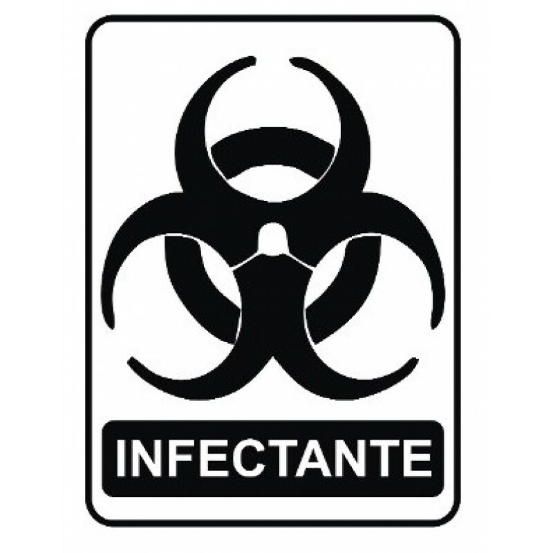 ADESIVO PARA COLETA SELETIVA LIXO INFECTANTE (MULTPLACAS)