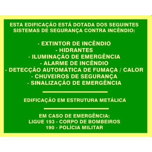PLACA PVC INDICAÇÕES DO EDIFÍCIO 50 X 40 (MULTPLACAS)